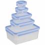 Emsa - Emsa Food Clip&Close 508568 5 pcs. Set transparent/blue