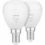 Philips - Philips Hue White 2-pack luster P45 E14