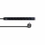 &nbsp;"Lanview-Lanview LVR-3MSCH-LIC-SCH8 power distribution unit (PDU) 8 AC outlet(s) 1U Black -Lanview-Hardware/Electronic"