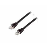 Equip Patchkabel Cat8.1 S / ftp 2xrj45 0.50m Schwarz Lszh - Equip LSZH Cat8.1 S/FTP Patch Cable 2 x RJ45 0.50 m Black