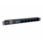 Equip - Equip 6-Outlet German Power Distribution Unit, with Surge Protection, Integrated line fitler
