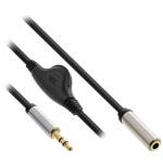 Inline - InLine 99253B audio cable 0.25 m 3.5mm Black