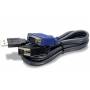 Trendnet - Trendnet 2.8m USB/VGA KVM 2.8m Black KVM cable