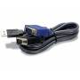 Trendnet - Trendnet TK-CU15 4.5m Black KVM cable