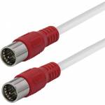 Maxtrack - Transmedia FQMS 6.0 coaxial cable 6 m F-type Red, White 