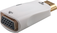 Wentronic - Goobay 44793 cable interface/gender adapter HDMI VGA / 3.5 mm White
