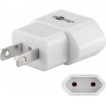 Wentronic - Goobay 45345 power plug adapter Type A Type C (Europlug) White