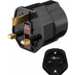 Wentronic - Goobay 45352 power plug adapter Type F Type G (UK) Black