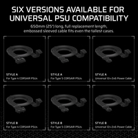 Corsair - Corsair CP-8920351 internal power cable 0.65 m 