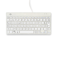 R-go - R-Go Tools Ergonomic keyboard R-Go Compact Break, compact keyboard with break software, AZERTY (FR), wired, white