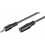 Goobay - Wentronic 3.5 mm, 2 m 2m 3.5mm 3.5mm Black audio cable