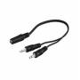 Wentronic - Wentronic AVK 325-020 0.2m 0.2m 3.5mm Black audio cable