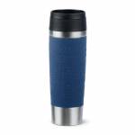 Emsa - Insulation cup TRAVEL MUG Classic, 0, 5 L., dark blue high quality vacuum insulated stainless steel body, flush - 1 hour