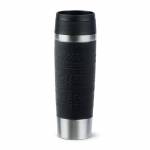 Emsa - Insulation cup TRAVEL MUG Classic, 0, 5 L., black high quality vacuum insulated stainless steel body, flush - 1 piece