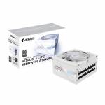 Gigabyte - GIGABYTE AORUS ELITE P1000W ICE Power Supply Unit - PCIe 5.0, 80 PLUS Platinum, Fully modular design, 120mm Fan, ATX 3.0 compatible, EU Plug