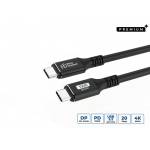 Microconnect - Microconnect USB3.2CC5 USB cable 5 m USB 3.2 Gen 2 (3.1 Gen 2) USB C Black