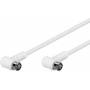 Wentronic - Goobay 67343 3.5m F plug F plug White coaxial cable