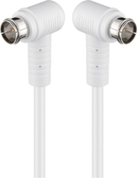 Wentronic - Goobay 67344 5m F plug F plug White coaxial cable