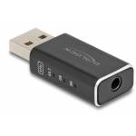 Delock - DeLOCK 68001 cable gender changer USB 2.0 Type-A 3.5 mm 4 pin Black