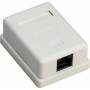 Wentronic - Goobay 4040849776328 RJ-45 White outlet box