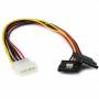 Startech - StarTech.com 12in LP4 to 2x Latching SATA Power Y Cable Splitter Adapter - 4 Pin Molex to Dual SATA