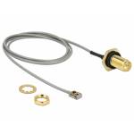 Delock - DeLOCK 89927 coaxial cable 0.5 m RP-SMA MHF I LK Black,Grey